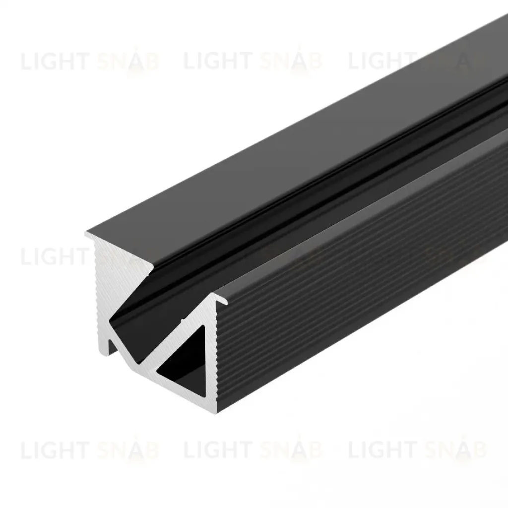 Алюминиевый профиль Arlight SL-BEVEL-H10-F14-2000 ANOD BLACK 044084 044084