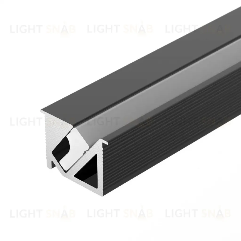 Алюминиевый профиль Arlight SL-BEVEL-H10-F14-2000 ANOD BLACK 044084 044084