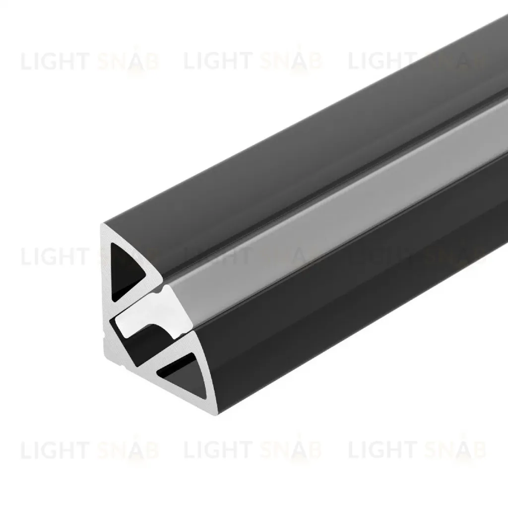 Алюминиевый профиль Arlight SL-KANT-H11-2000 ANOD BLACK 044086 044086