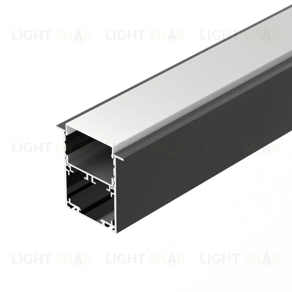 Алюминиевый профиль Arlight SL-LINIA52-3L-F-2000 ANOD BLACK 044685 044685