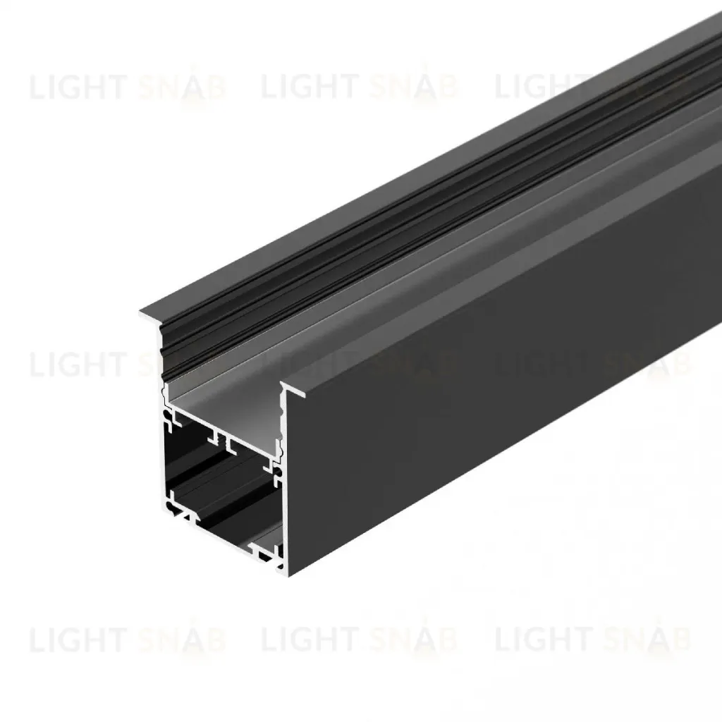Алюминиевый профиль Arlight SL-LINIA52-3L-F-2000 ANOD BLACK 044685 044685