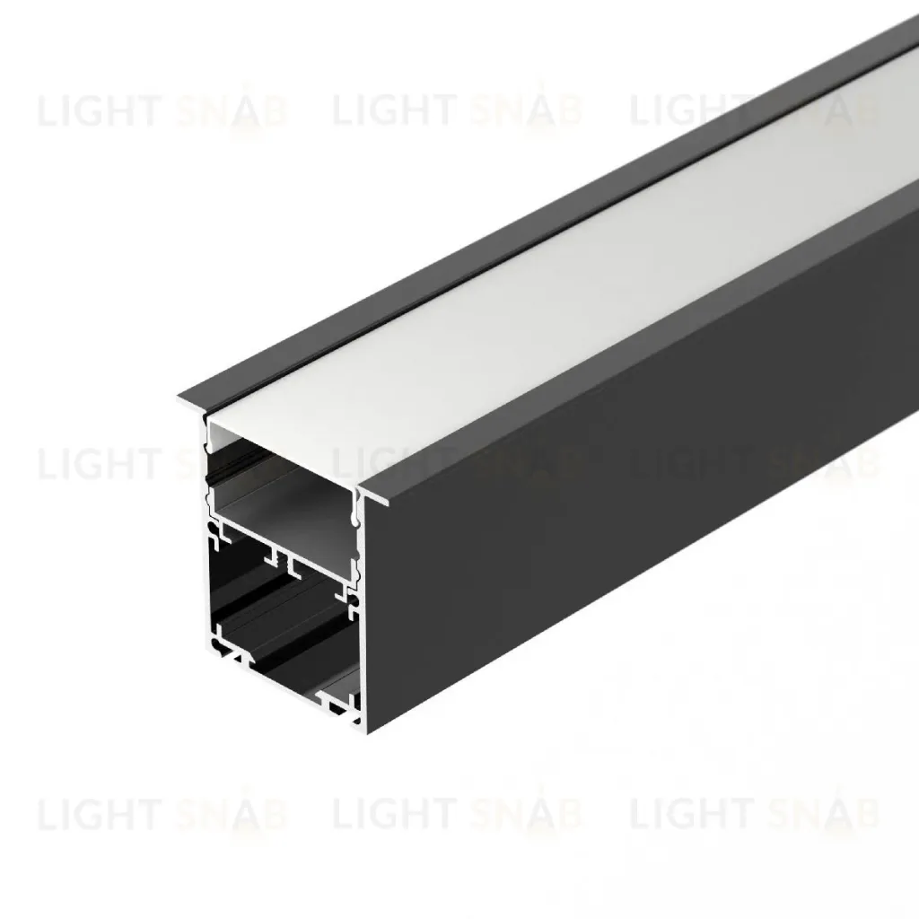 Алюминиевый профиль Arlight SL-LINIA52-3L-F-2000 ANOD BLACK 044685 044685