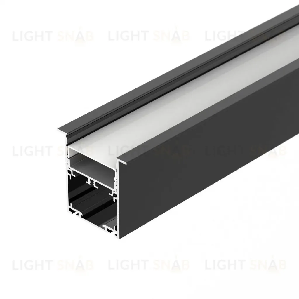 Алюминиевый профиль Arlight SL-LINIA52-3L-F-2000 ANOD BLACK 044685 044685