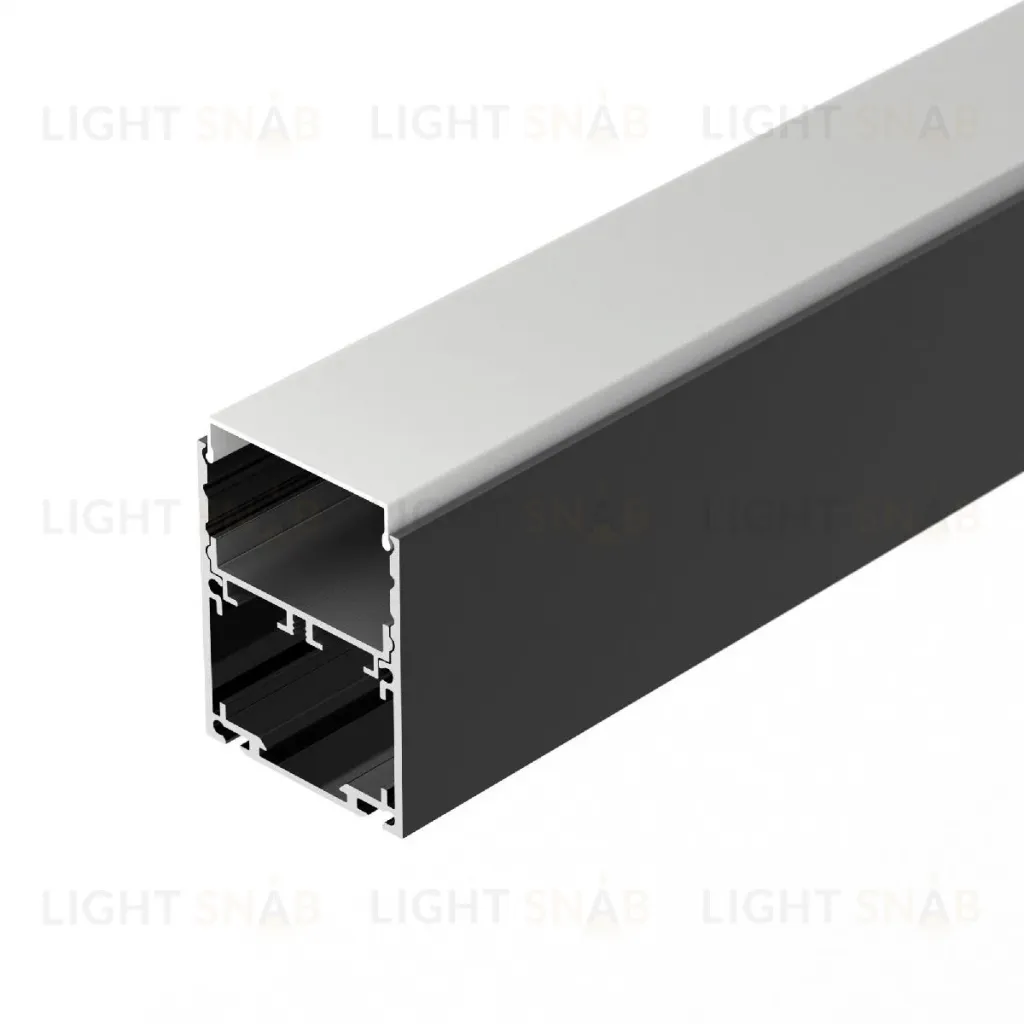 Алюминиевый профиль Arlight SL-LINE-4050-3L-2000 ANOD BLACK 044670 044670