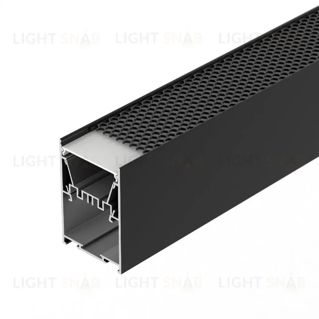 Алюминиевый профиль Arlight LINE-5075-HONEYCOMB-2000 BLACK 044874 044874