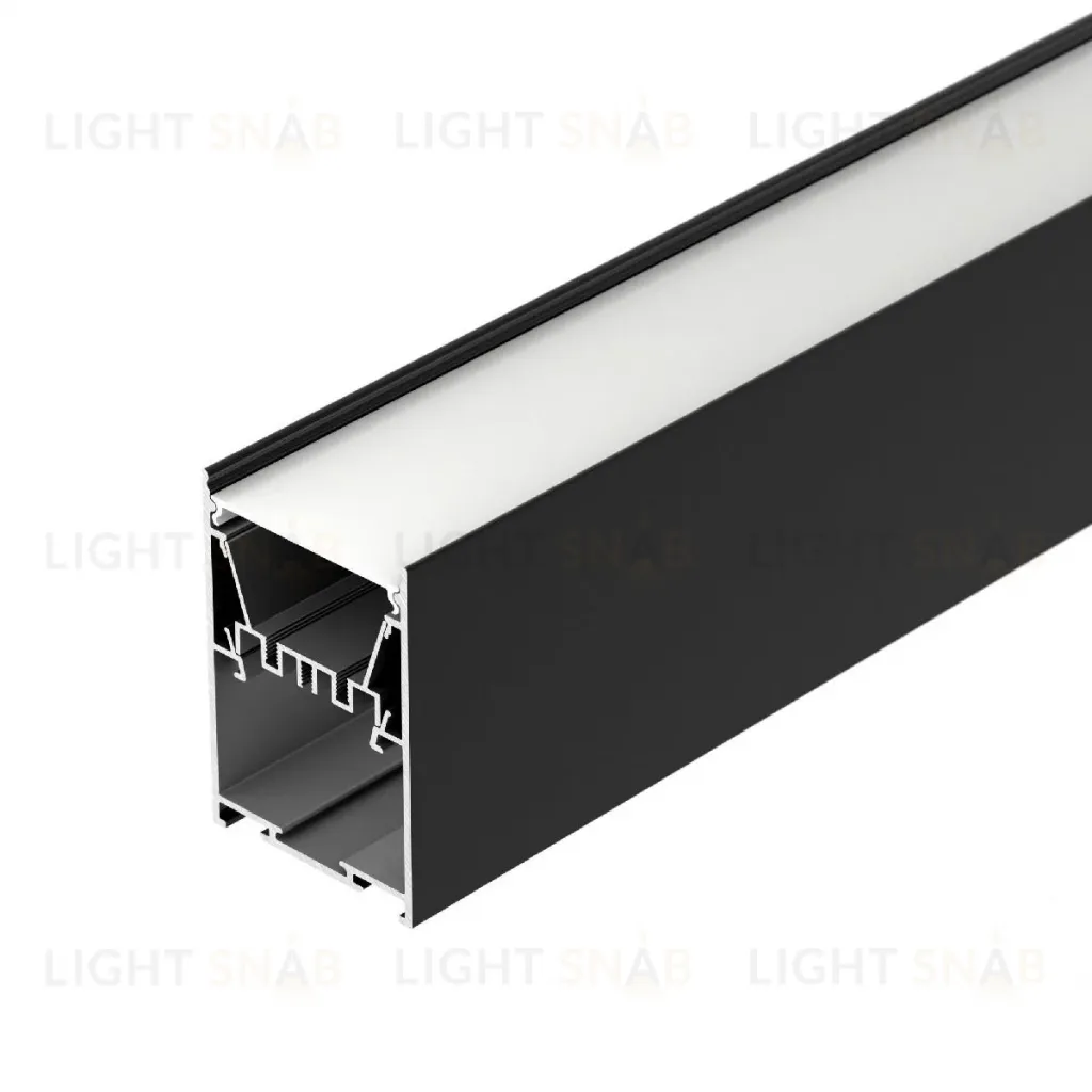 Алюминиевый профиль Arlight LINE-5075-HONEYCOMB-2000 BLACK 044874 044874