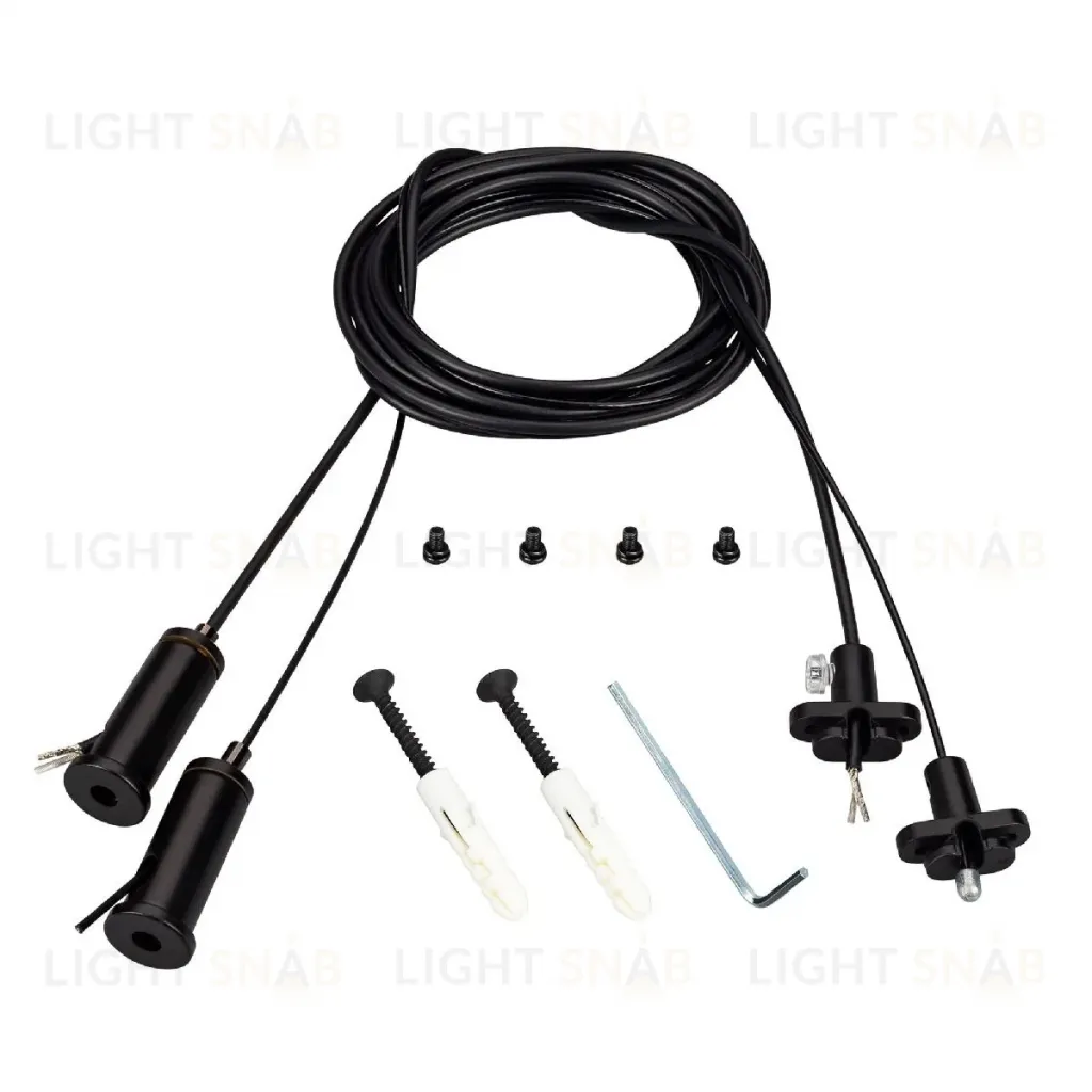 Подвес токопроводящий Arlight ARL-2x2m Set BLACK (Pad 15x2mm, 2x20AWG) 041948 041948