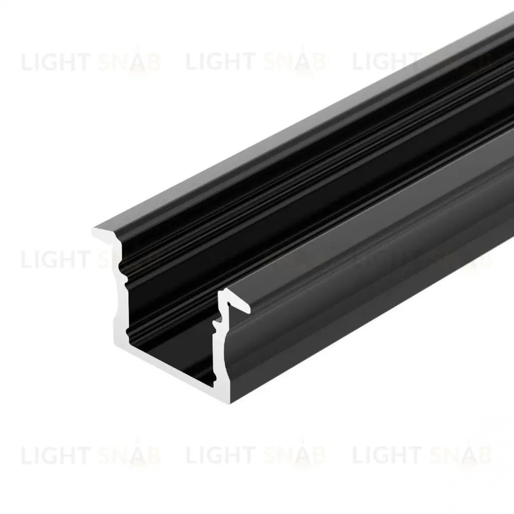 Алюминиевый профиль Arlight LINE-2315-F-2000 ANOD BLACK 044278 044278