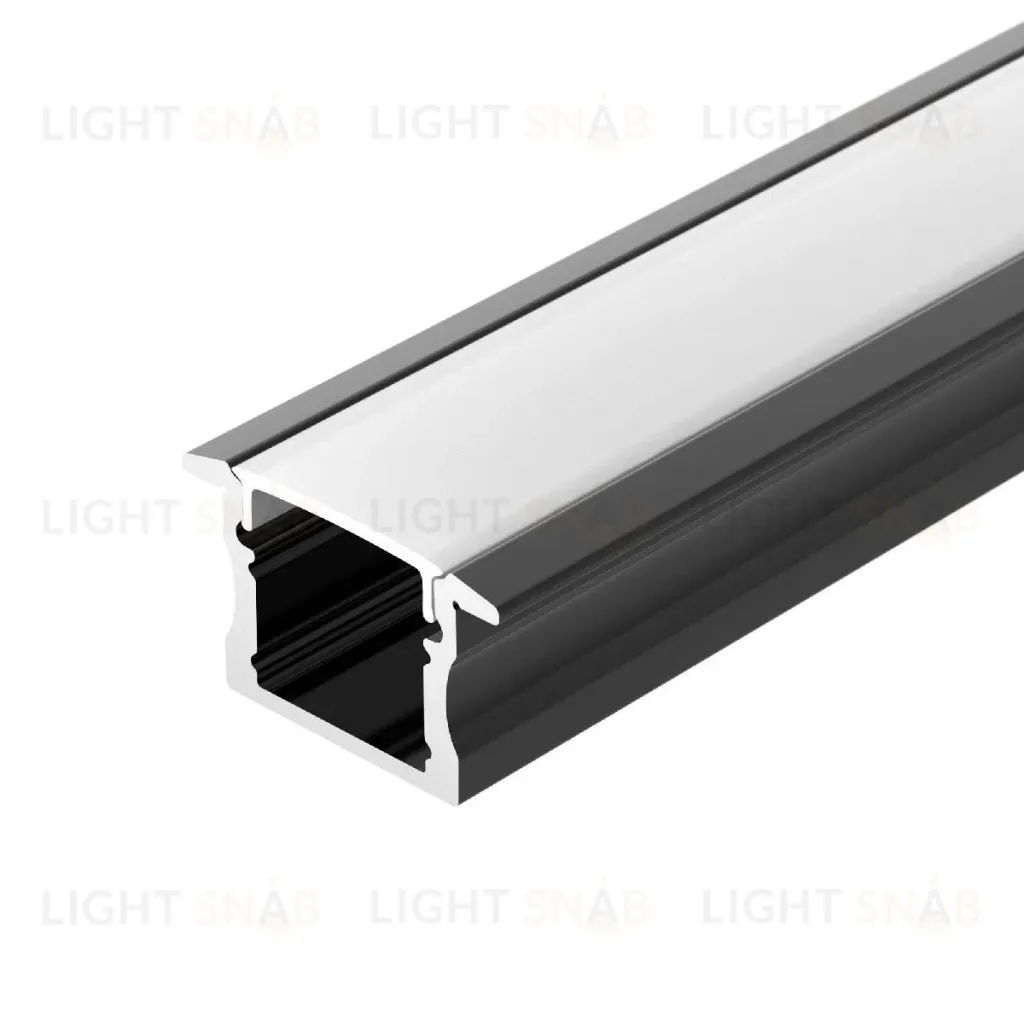 Алюминиевый профиль Arlight LINE-2315-F-2000 ANOD BLACK 044278 044278