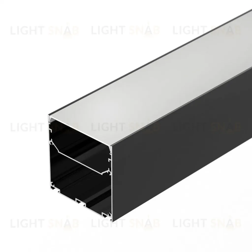 Алюминиевый профиль Arlight LINE-S-7575-3000 BLACK 041857 041857