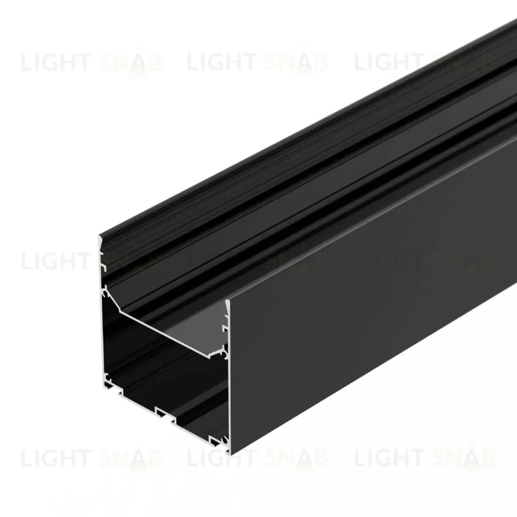 Алюминиевый профиль Arlight LINE-S-7575-2000 BLACK 041855 041855