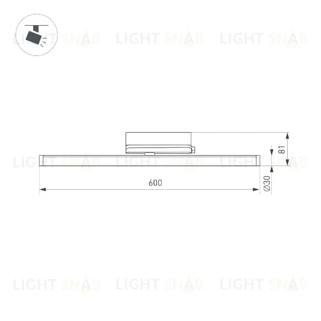 Трековый трехфазный светильник Arlight LGD-TUBE-TURN-4TR-L600-20W Day4000 (BK, 180 deg, 230V) 036297(1) 036297(1)