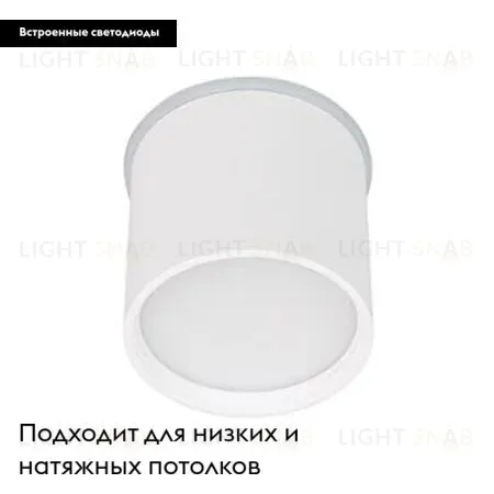 Накладной светильник Arlight SP-CYLINDO-R75-7W Warm3000 (WH, 110 deg, 230V) 043955 043955