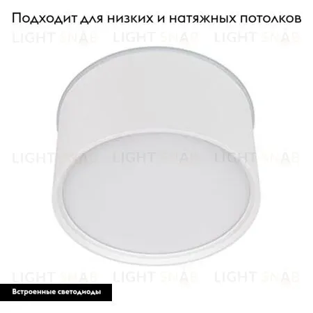Накладной светильник Arlight SP-CYLINDO-R160-18W Warm3000 (WH, 110 deg, 230V) 043962 043962