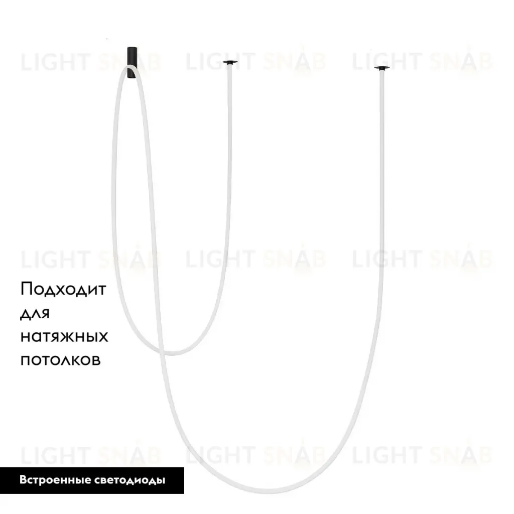 Подвесной светильник Arlight SP-TROPIC-BUILT-TRIMLESS-R18-L5000-58W Warm3000 (BK, 360 deg, 230V) 043391 043391
