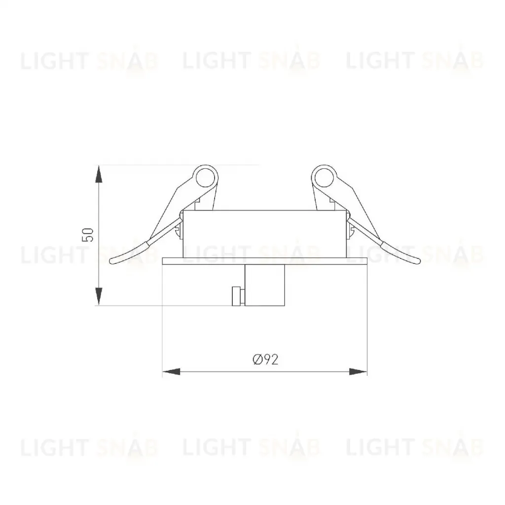 Чаша потолочная встраиваемая Arlight SPX-CANOPY-R90-C6.5 (WH) 046005 046005