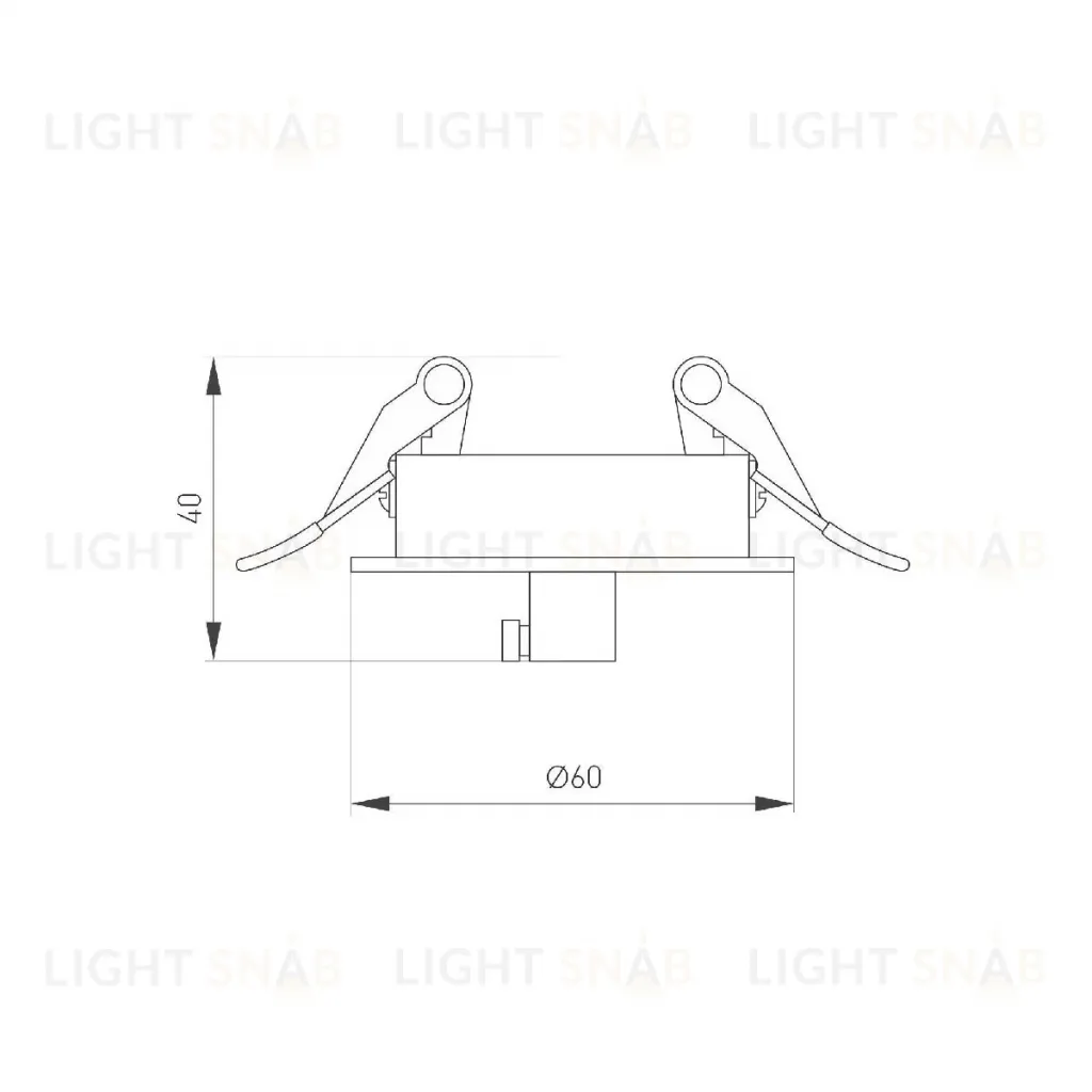 Чаша потолочная встраиваемая Arlight SPX-CANOPY-R60-C6.5 (WH) 046007 046007