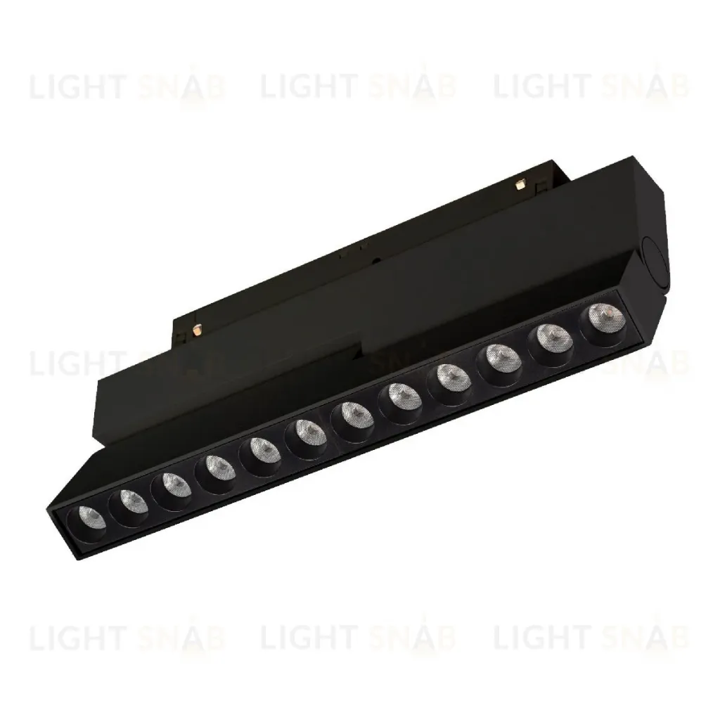 Трековый магнитный светильник Arlight MAG-ORIENT-DOTS-FOLD-S230-12W Warm3000 (BK, 30 deg, 48V, DALI) 041905 041905
