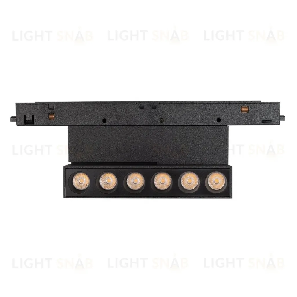 Трековый магнитный светильник Arlight MAG-ORIENT-DOTS-FOLD-S195-6W Warm3000 (BK, 30 deg, 48V) 042013 042013