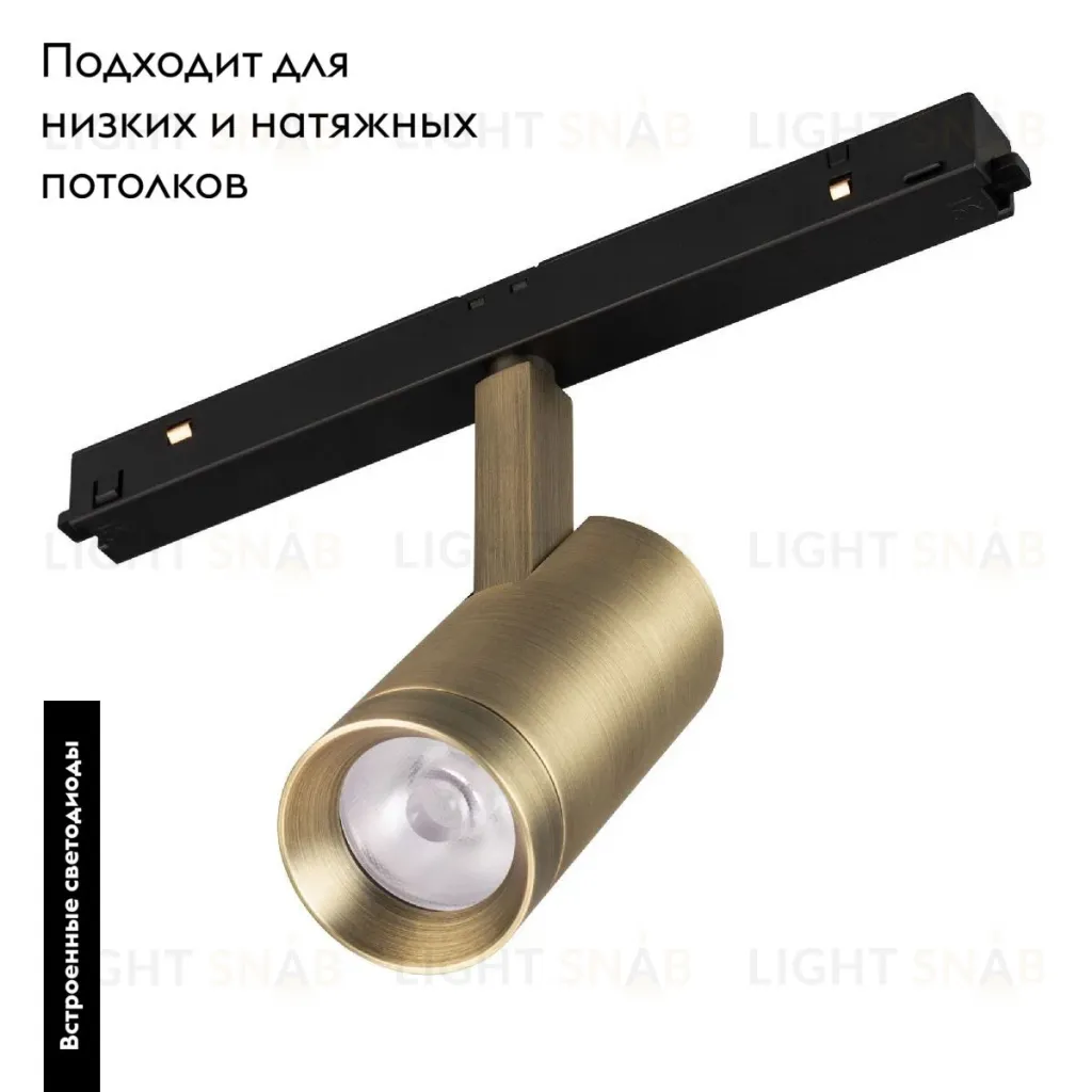 Трековый магнитный светильник Arlight MAG-ORIENT-SPOT-R45-12W Day4000 (BR, 24 deg, 48V) 042259 042259
