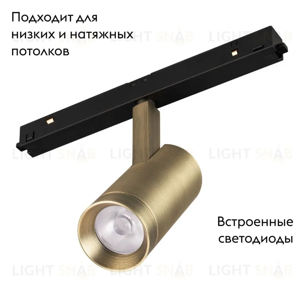 Трековый магнитный светильник Arlight MAG-ORIENT-SPOT-R45-12W Day4000 (BR, 24 deg, 48V) 042259 042259