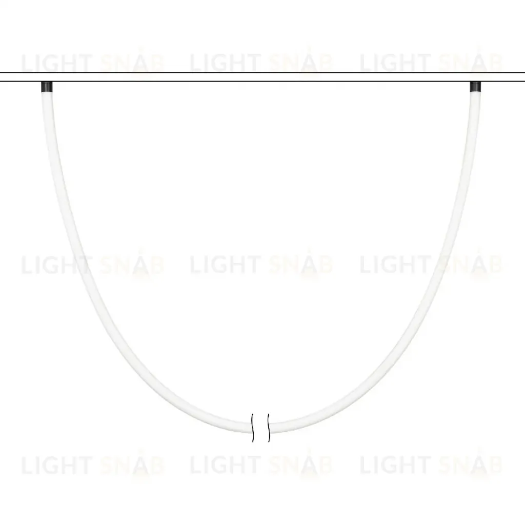 Трековый магнитный светильник Arlight MAG-ORIENT-TUBE-ELASTIC-R25-L5000-70W Day4000 (BK, 360 deg, 48V) 044338 044338