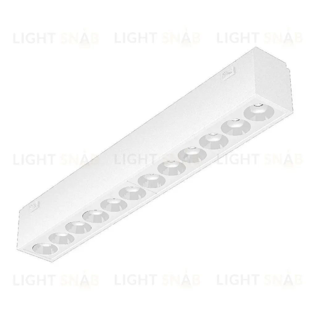Трековый магнитный светильник Arlight MAG-VIBE-LASER-L197-12W Warm3000 (WH, 24 deg, 48V) 044423 044423