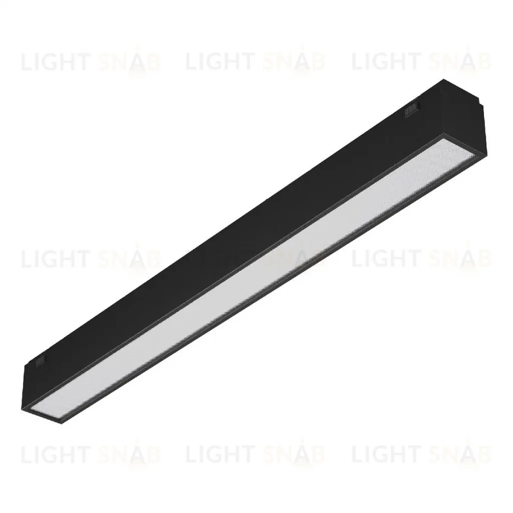 Трековый магнитный светильник Arlight MAG-VIBE-FLAT-L293-12W Warm3000 (BK, 100 deg, 48V) 044432 044432
