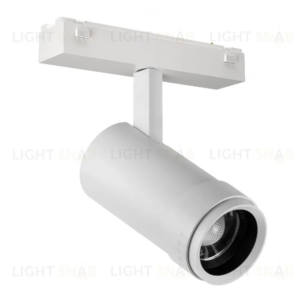 Трековый магнитный светильник Arlight MAG-VIBE-SPOT-ZOOM-R47-10W Warm3000 (WH, 20-55 deg, 48V) 044484 044484