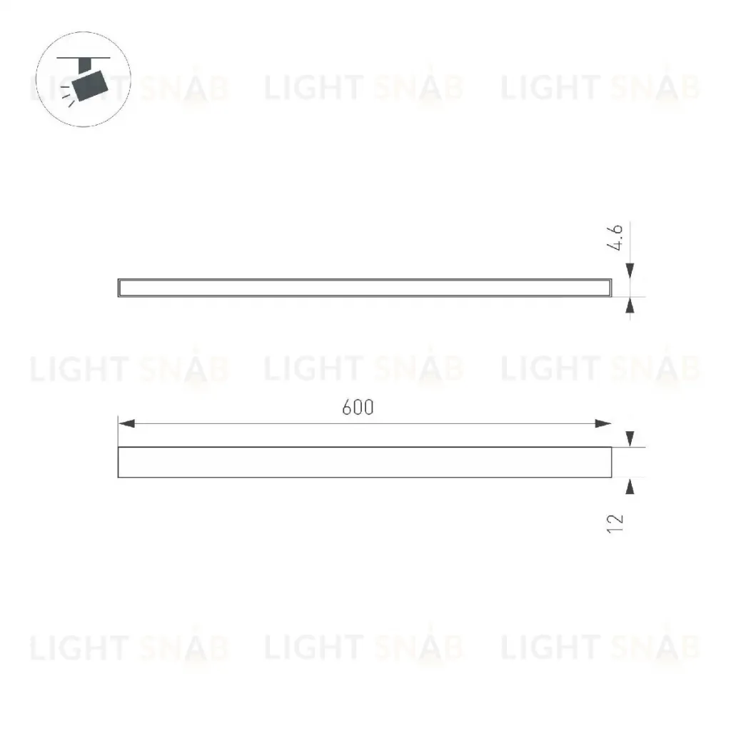 Трековый магнитный светильник Arlight MAG-MICROCOSM-STRIP-L600-10W Day4000 (BK, 100 deg, 24V) 043268 043268