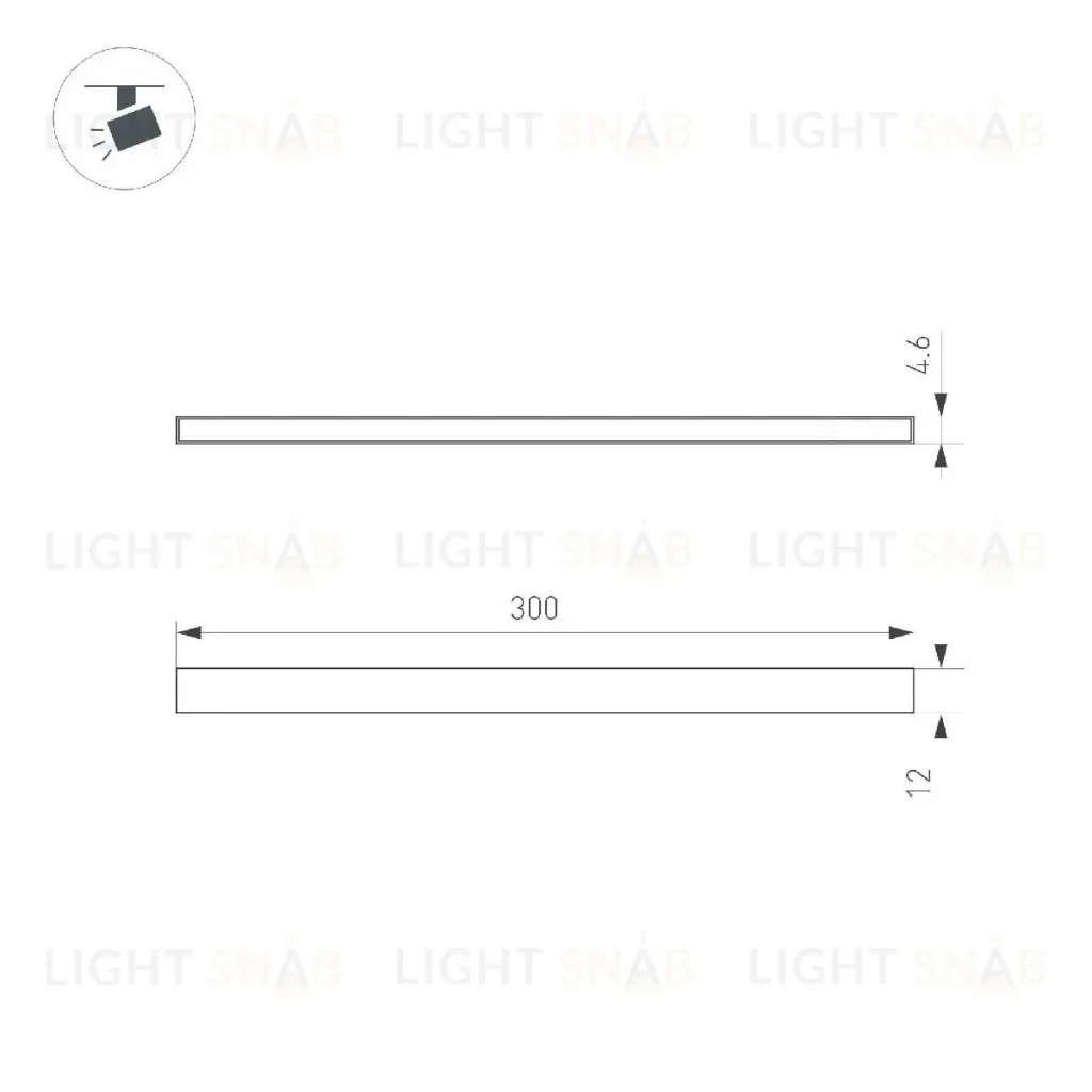 Трековый магнитный светильник Arlight MAG-MICROCOSM-STRIP-L300-5W Day4000 (BK, 100 deg, 24V) 043266 043266