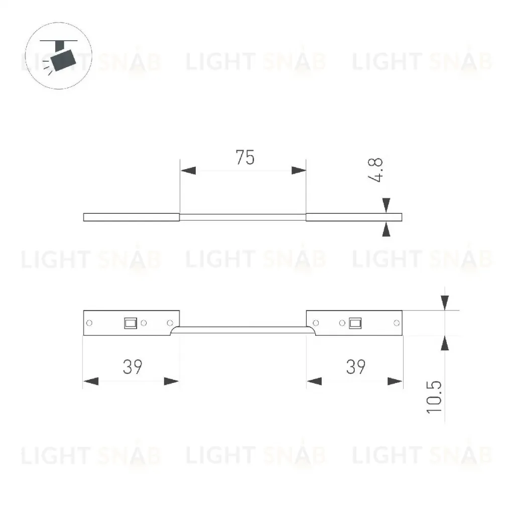 Коннектор гибкий Arlight MAG-MICROCOSM-CON-FLEX-LONG-POWER (BK) 043053 043053
