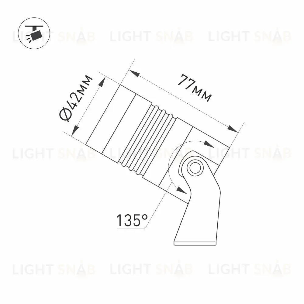 Прожектор Arlight ALT-RAY-R42-5W Day4000 (RAL 6010, 25 deg, 230V) 042660 042660