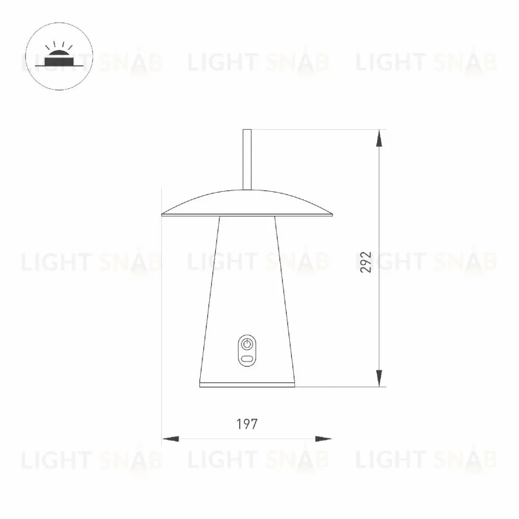 Уличная настольная лампа Arlight SP-PATIO-TAB-2W Warm3000 (BK, 127 deg) 043587 043587