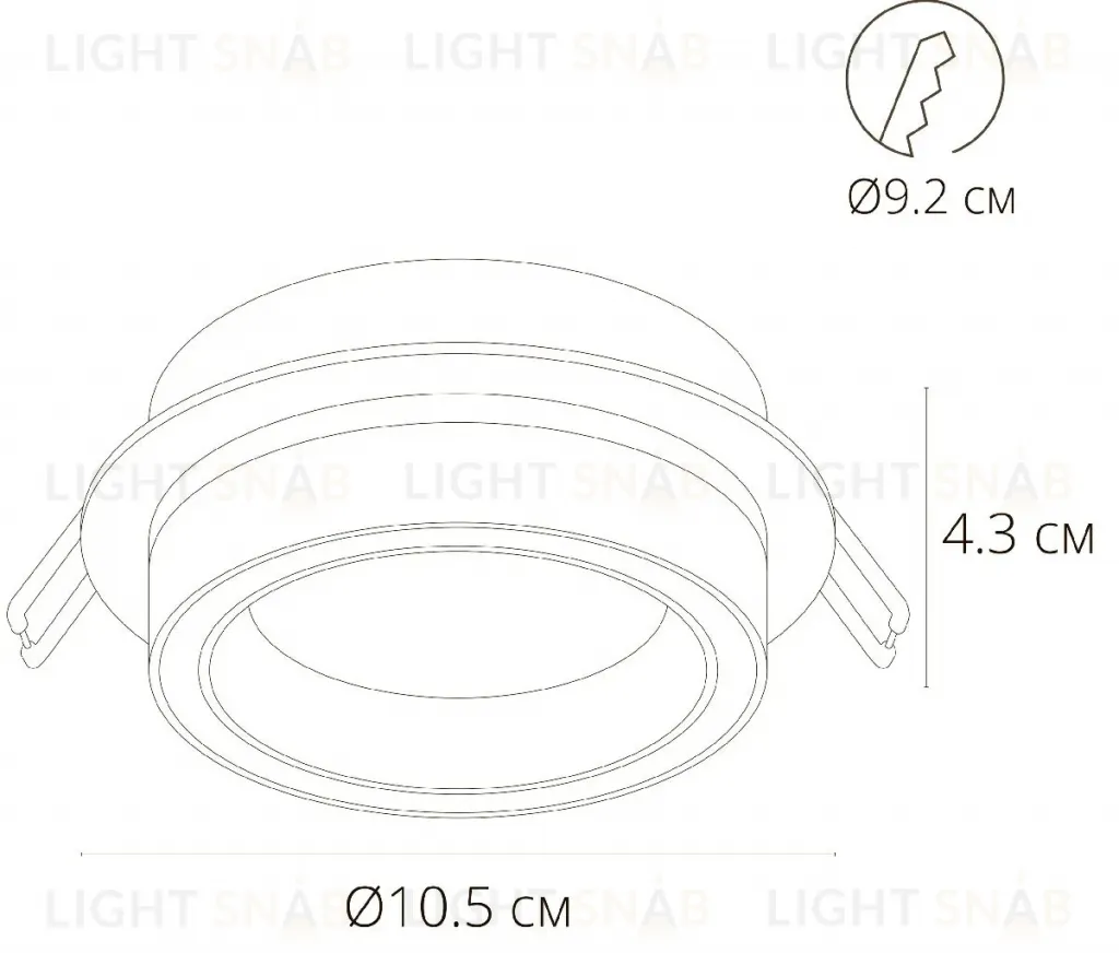 Встраиваемый светильник Arte Lamp Atik A4513PL-1WH A4513PL-1WH
