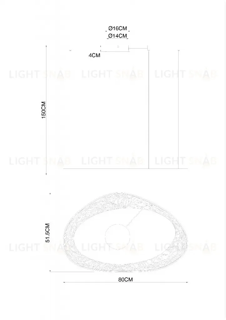 Подвесная люстра Arte Lamp Cinta A1847SP-46BK A1847SP-46BK
