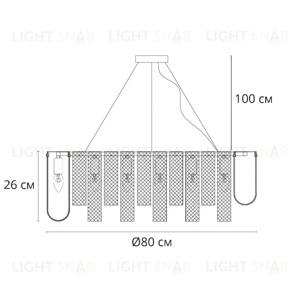 Подвесная люстра Arte Lamp Denebola A4074LM-14CC A4074LM-14CC