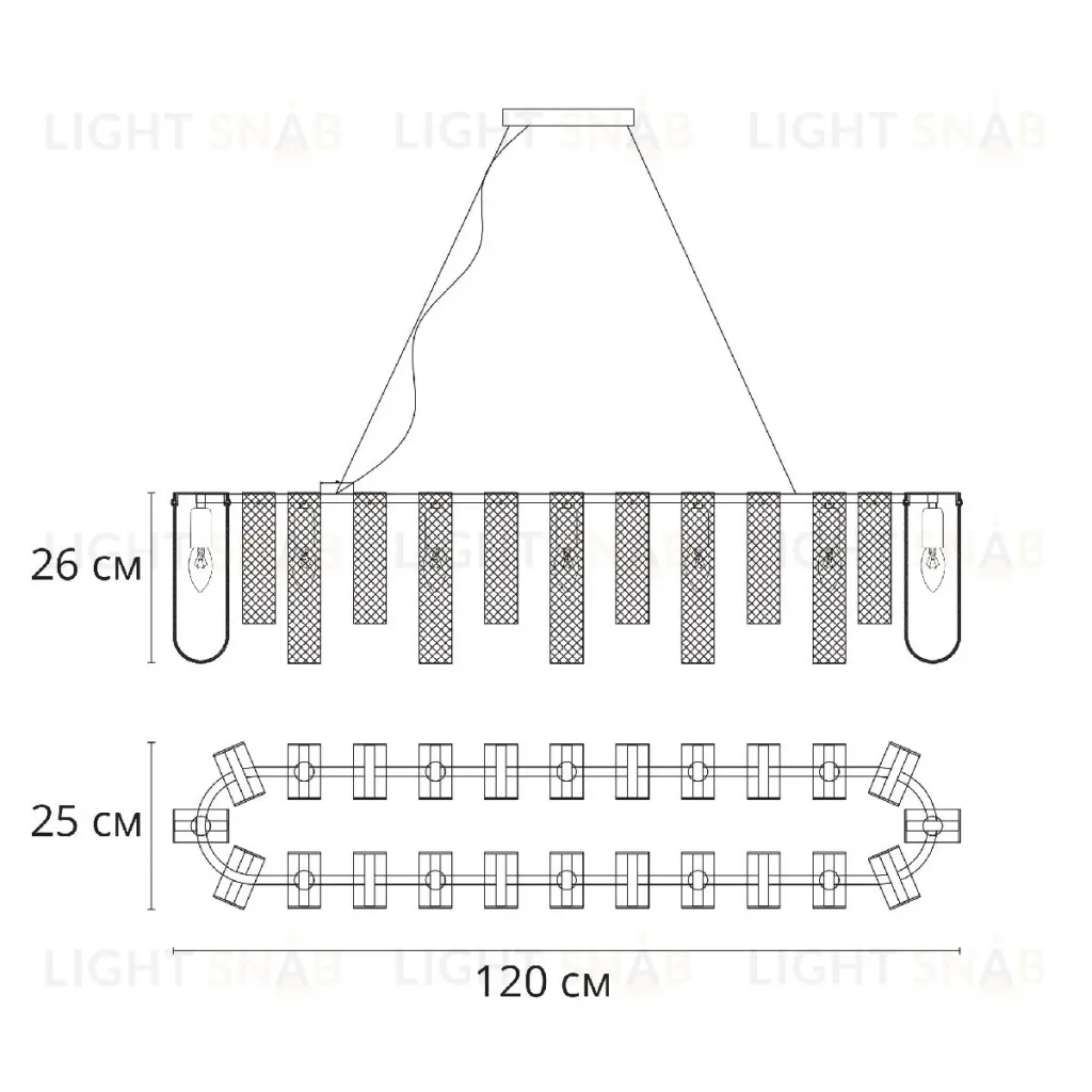 Подвесная люстра Arte Lamp Denebola A4074SP-12CC A4074SP-12CC