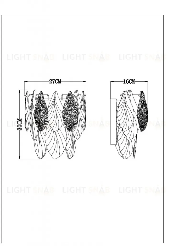 Настенный светильник Arte Lamp Felicita A4080AP-2GO A4080AP-2GO