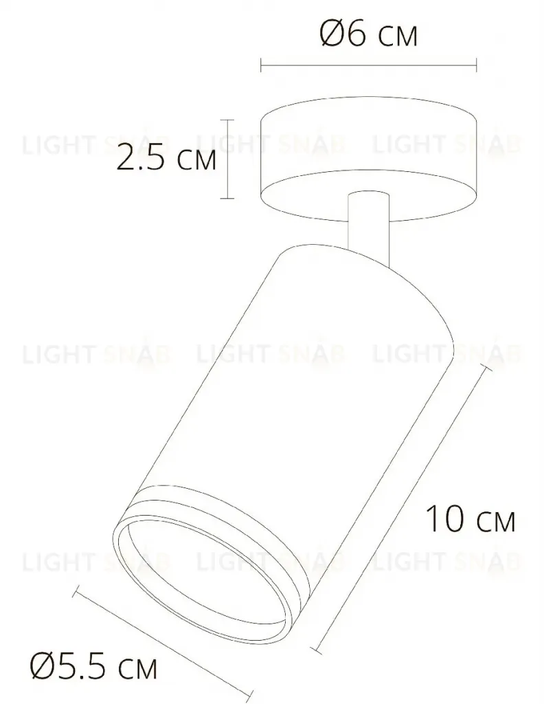 Спот Arte Lamp Imai A2365PL-1WH A2365PL-1WH
