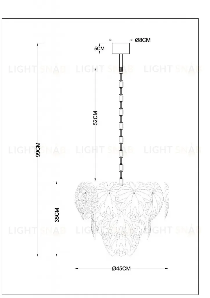 Подвесная люстра Arte Lamp Kapri A4078LM-6GO A4078LM-6GO
