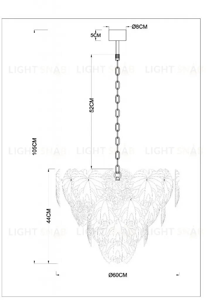 Подвесная люстра Arte Lamp Kapri A4078LM-12GO A4078LM-12GO