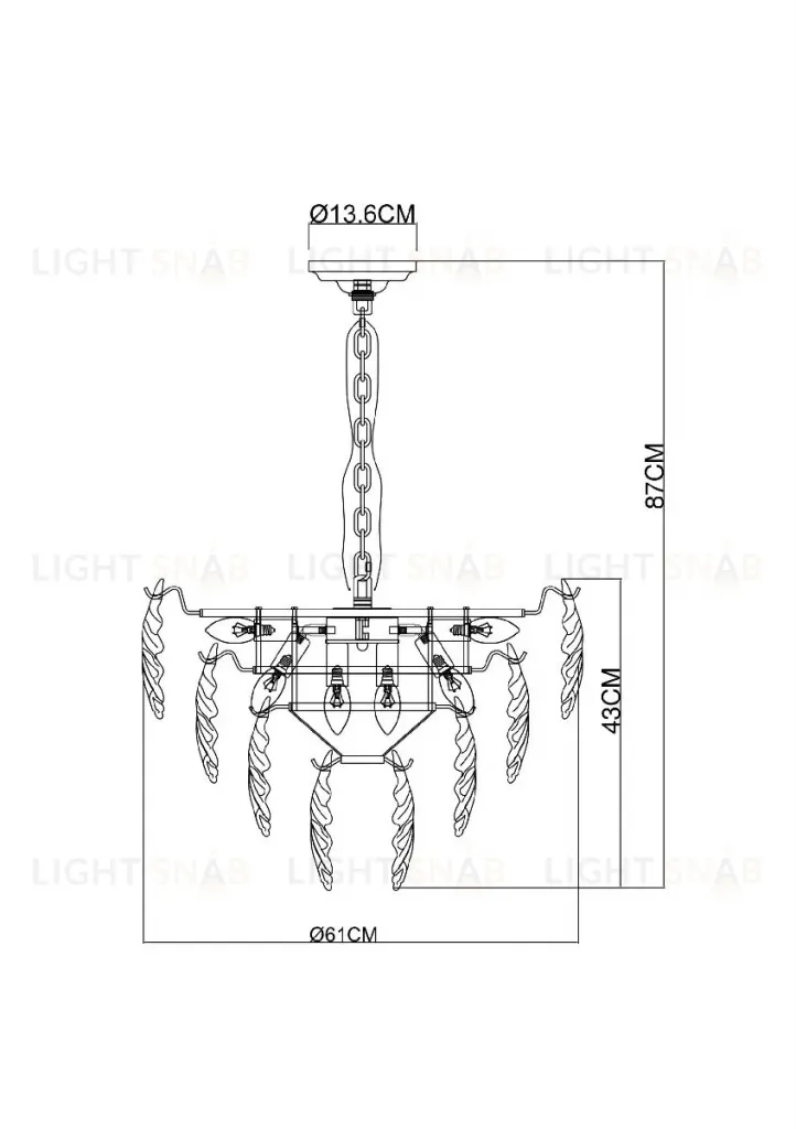 Подвесная люстра Arte Lamp Lilly A4070LM-9GO A4070LM-9GO