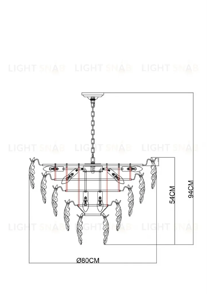 Подвесная люстра Arte Lamp Lilly A4070LM-12GO A4070LM-12GO