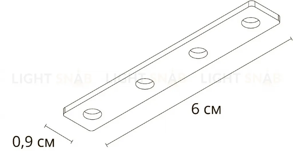 Коннектор прямой для магнитного шинопровода Arte Lamp Linea-accessories A484305I A484305I
