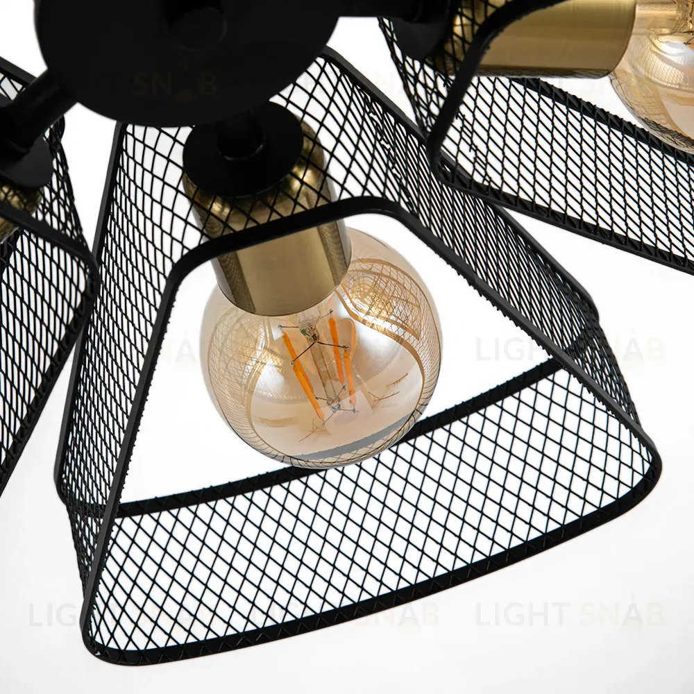 Люстра на штанге Arte Lamp Maasym A7044PL-6BK A7044PL-6BK