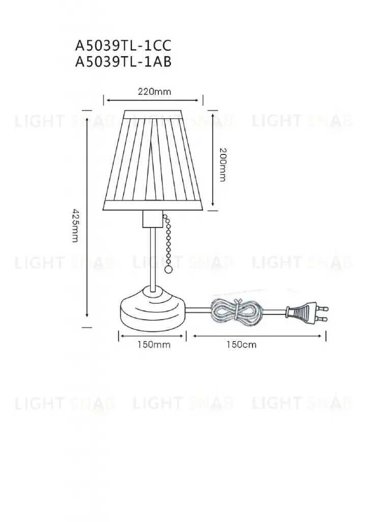Настольная лампа Arte Lamp Marriot A5039TL-1AB A5039TL-1AB