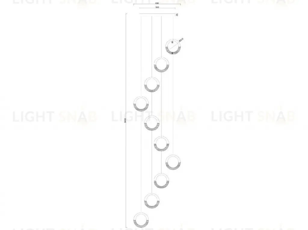 Каскадная люстра Arte Lamp Montana A7777SP-10GO A7777SP-10GO