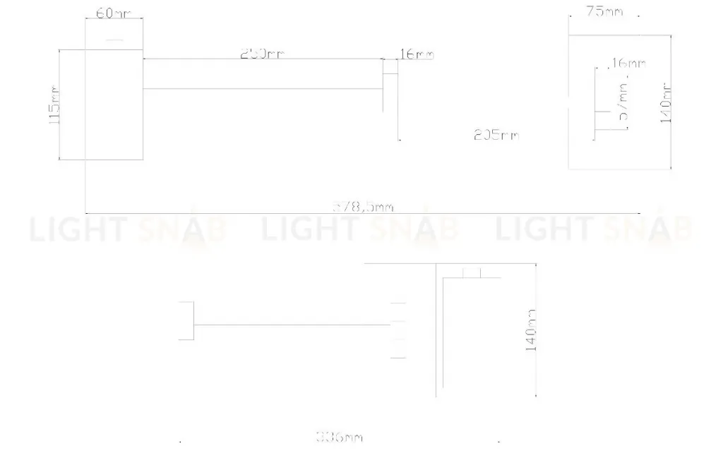 Спот Arte Lamp Posterior A2490AP-1BK A2490AP-1BK