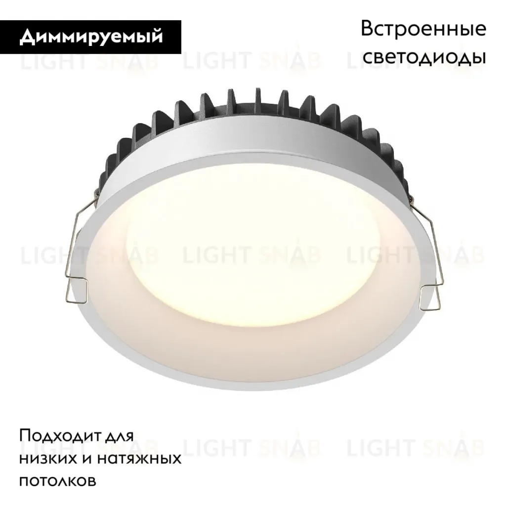 Встраиваемый светильник Maytoni Technical Downlight Okno DL055-18W3-4-6K-W DL055-18W3-4-6K-W
